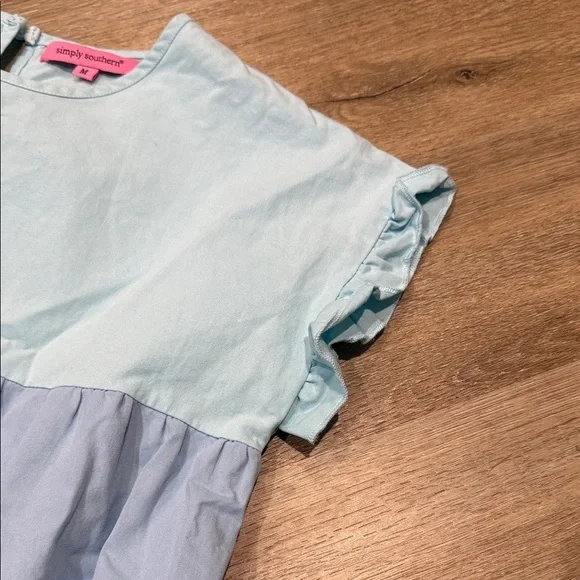 Simply Southern Size M Blue Color  Block Dress - Picture 9 of 9